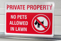 Private property, no pets alowed