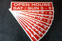 Open house Toppers Realty  Signs