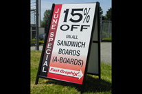 Sandwich board