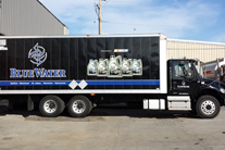 Blue Water Truck Vehicle graphics, Burnaby, Vancouver area