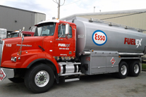 Fuelex Esso Tank Truck Vehicle graphics, Burnaby, Vancouver area