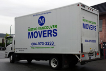 MVM Movers Truck Vehicle graphics, Burnaby, Vancouver area