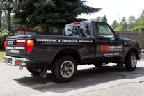 Urban space truck lettering Vehicle graphics, Burnaby, Vancouver area