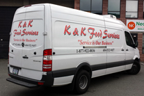 K & K Mercedes Sprinter Vehicle graphics, Burnaby, Vancouver area