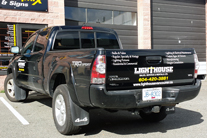 Lighthouse Truck Vehicle graphics, Burnaby, Vancouver area