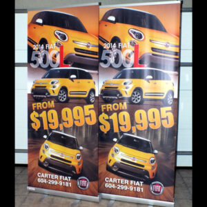 33" x 79" standard retractable banners
