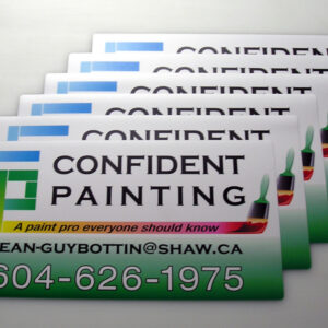 12" x 24" .030 car magnet, digital printed, matte laminated, round corners.