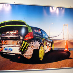 50" x 90" gloss poster paper, digital printed