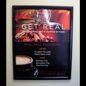 22" x 28" polypropylene film, digital printed