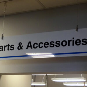 12" x 60" 3mm alumapanel with premium cut vinyl lettering