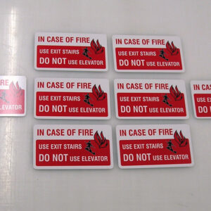 4" x 10" 3mm PVC with with digital printed vinyl, gloss laminated applied on one side