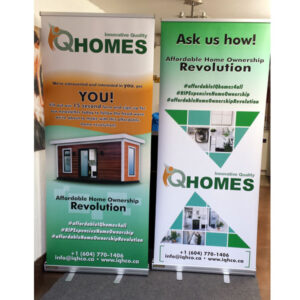 33.5"x 79" standard retractable banner