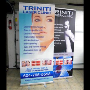 33.5"x 79" standard retractable banner